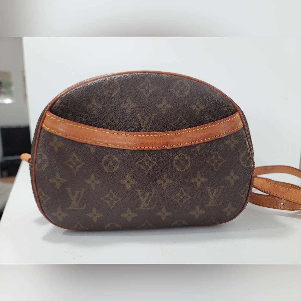 Louis Vuitton Brown Monogram Crossbody Bag with Tan Trim